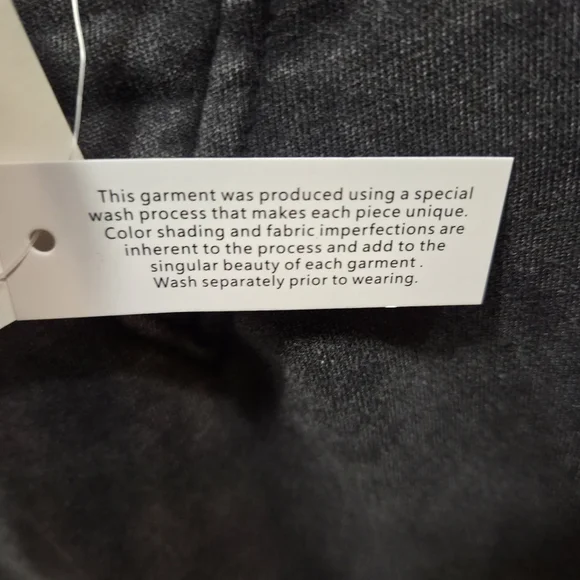 NWTs Vinyl Black Denium Washed Black Sweatshirt - Picture 5 of 6